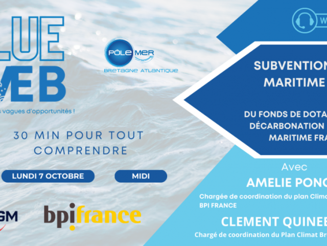 Blue Web sur Subvention Filière Maritime Pêche