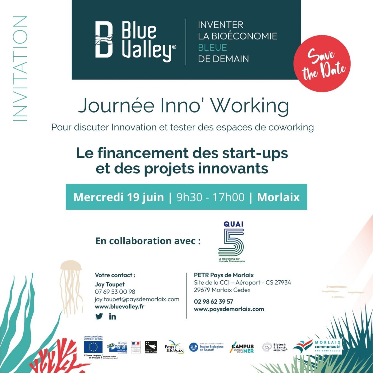 Journée Inno' Working “ Le financement des start-ups et des projets innovants ”