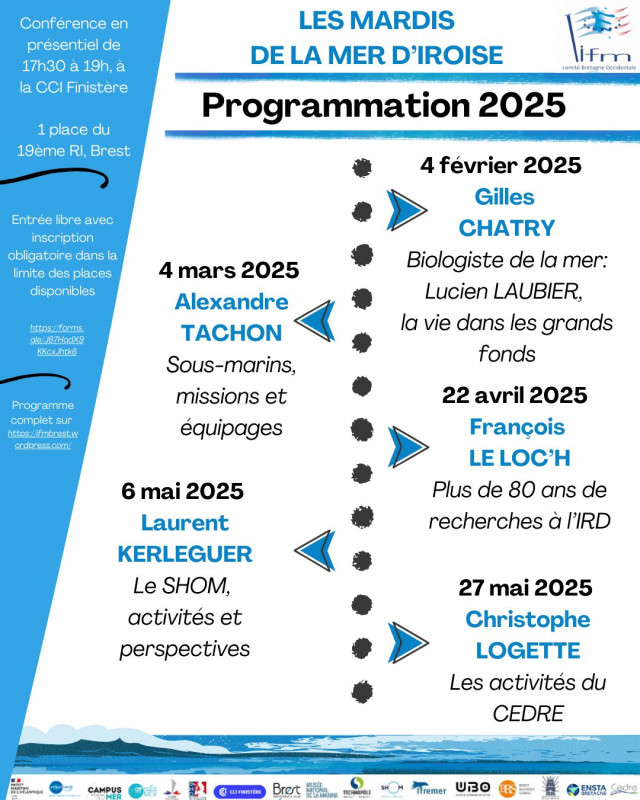 Les mardis de la mer d'Iroise : Christophe LOGETTE  « Les activités du CEDRE »